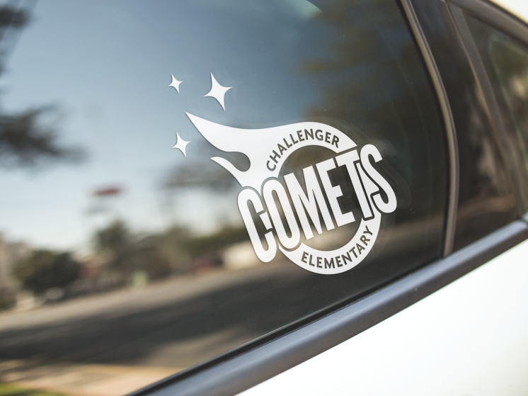 Comets Car Window Transfer Sticker